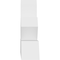 Ekena Millwork Saratoga Architectural Grade PVC Gable Bracket, 48"W x 14"H x 4"D x 4"F, 7/12 Pitch GBP048X14X0404SAR00 - alternate 3